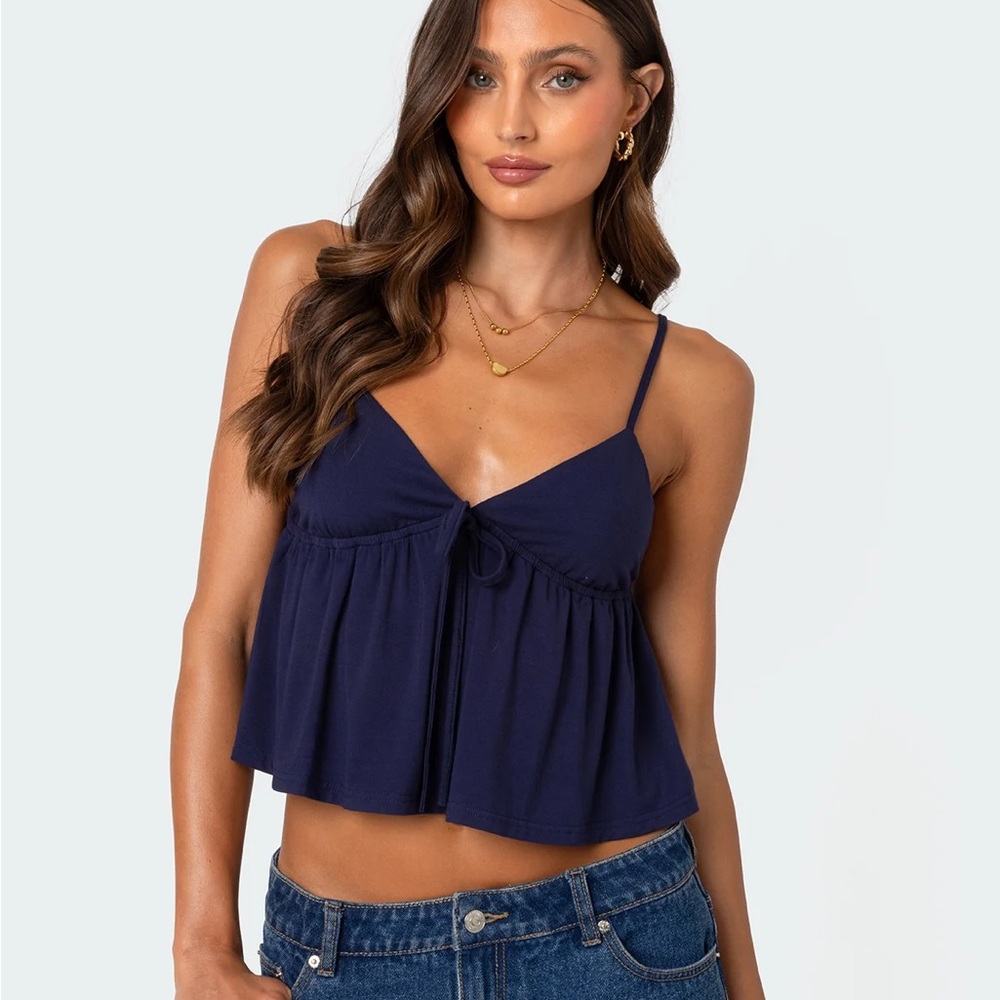 Edikted babydoll navy top